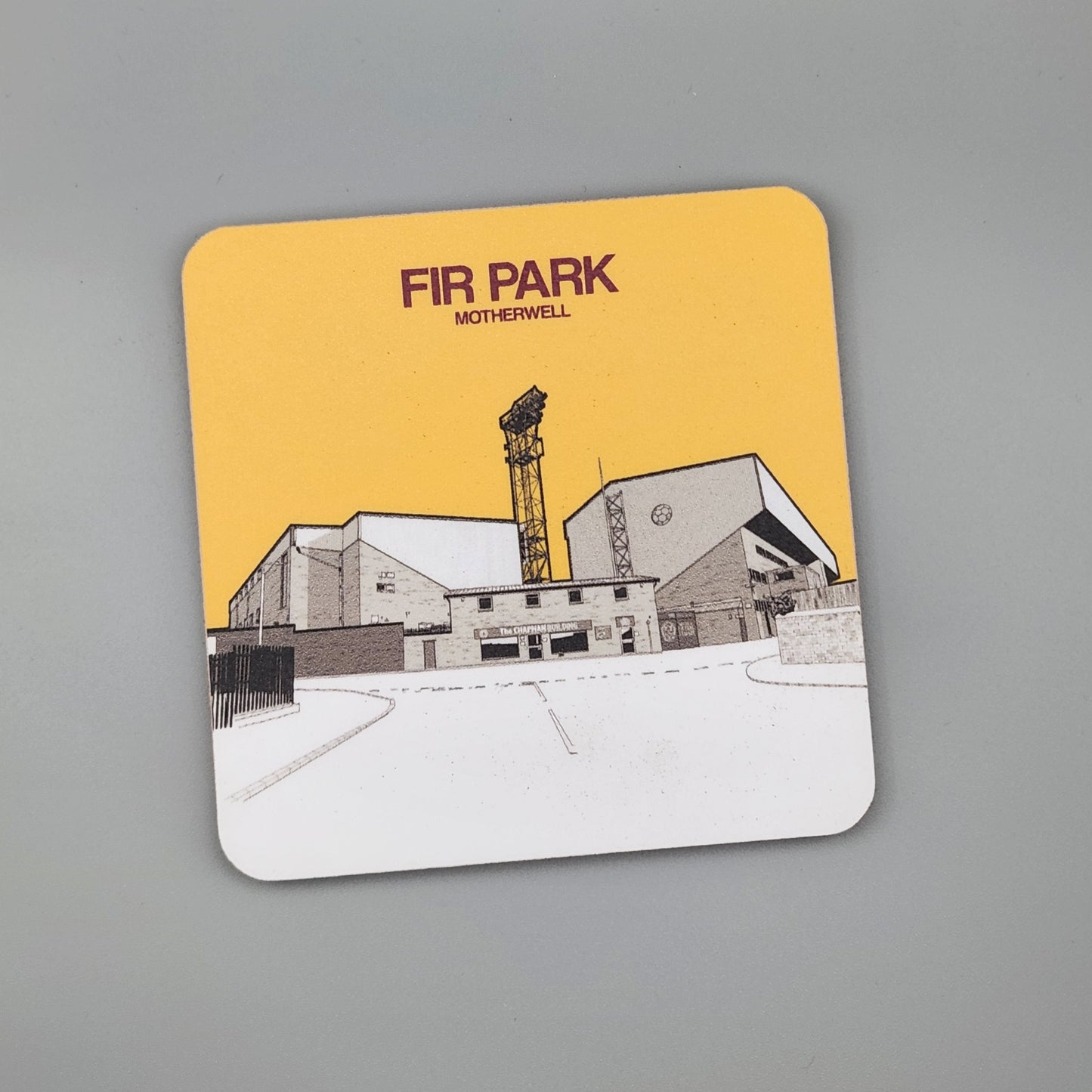 Motherwell FC coaster of Fir Park Stadium