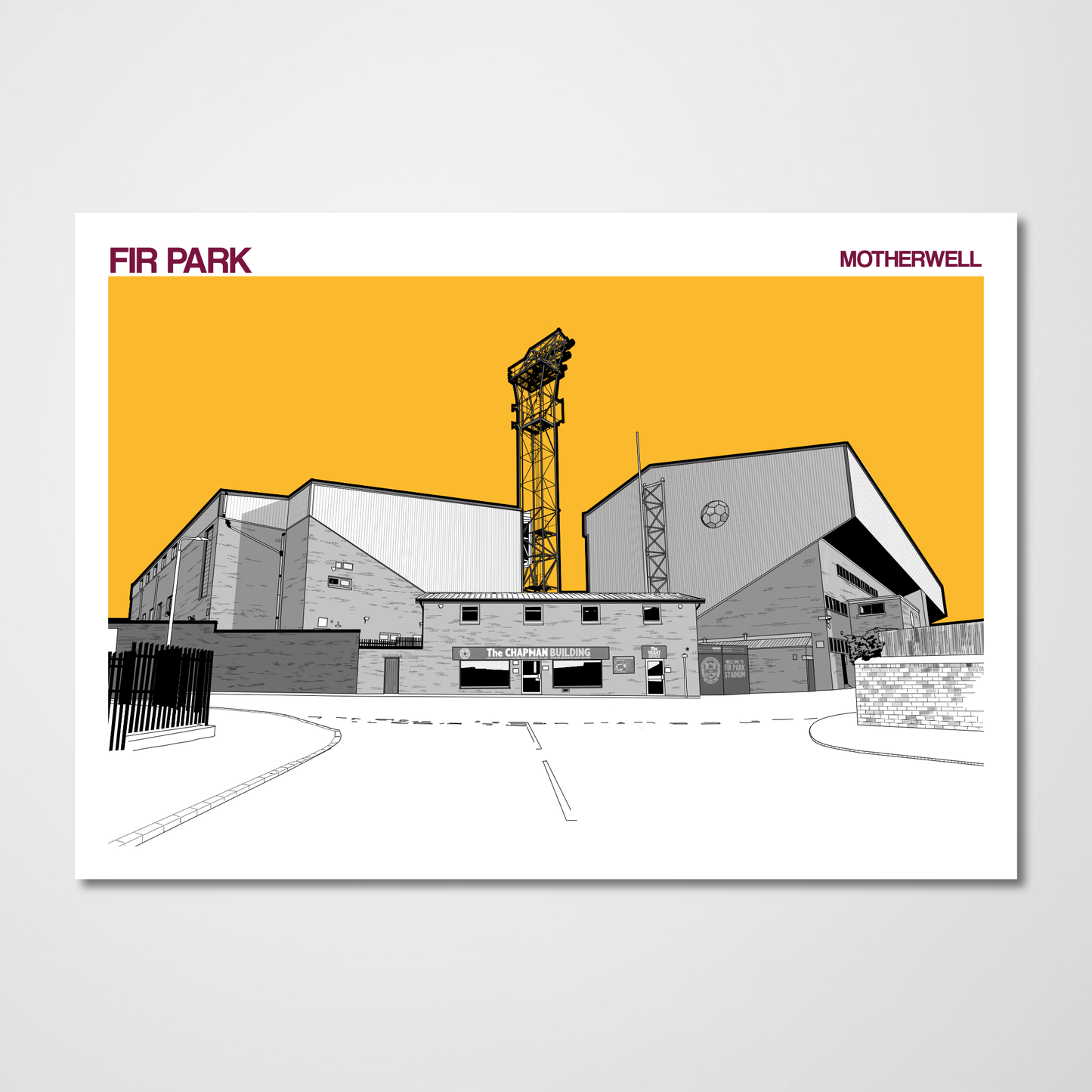 Motherwell Football Club Fir Park Stadium Posters
