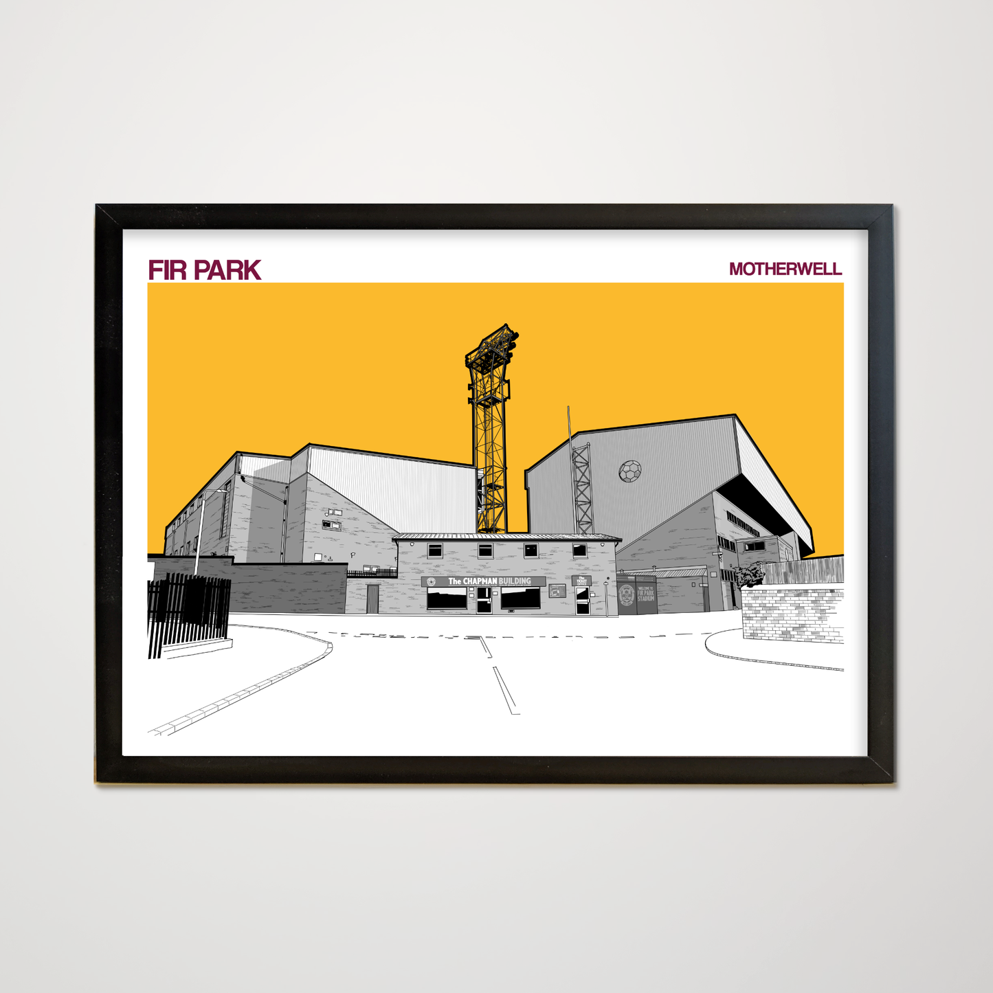 Motherwell FC Fir Park Stadium Art Print