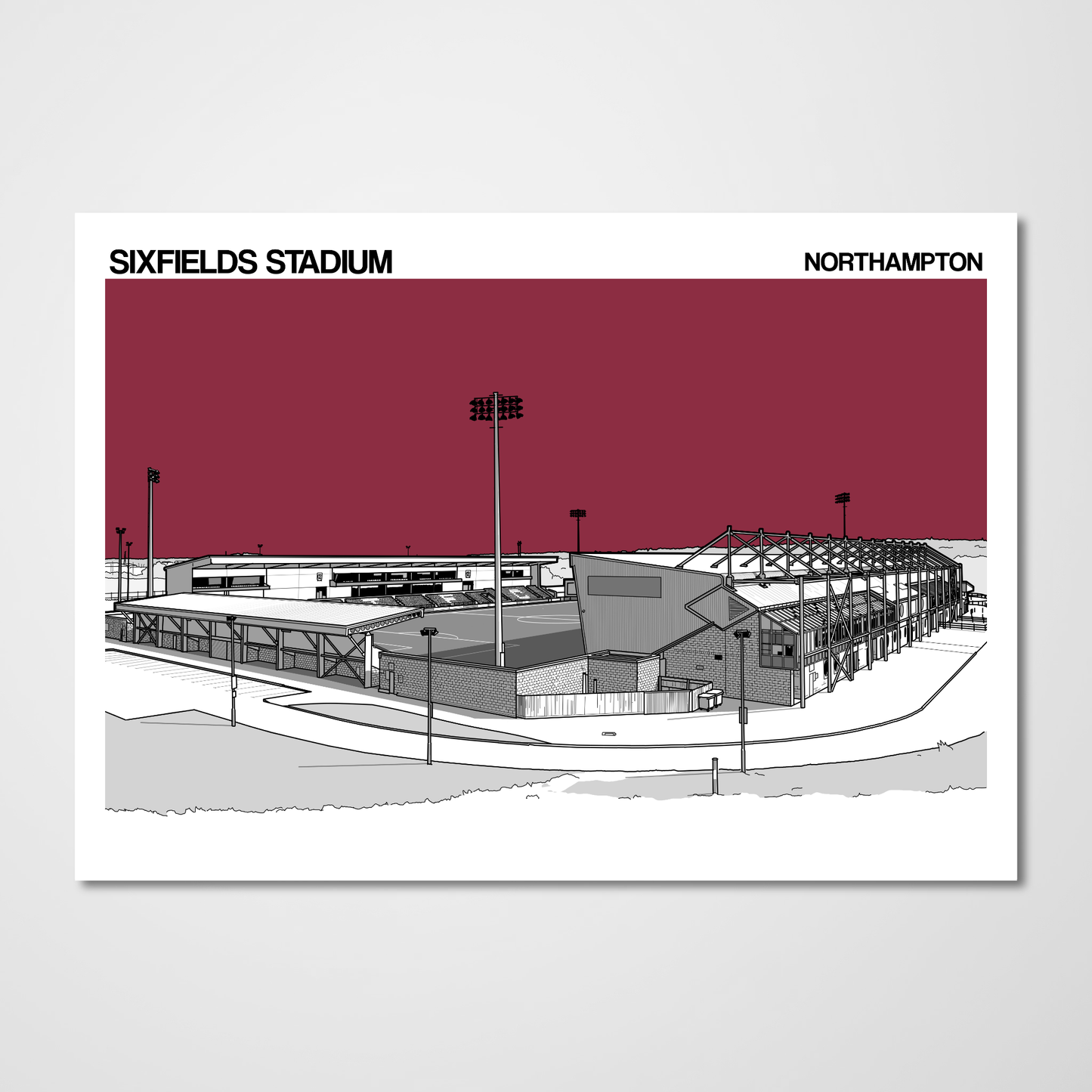 Northampton Town fc Sixfields Poster