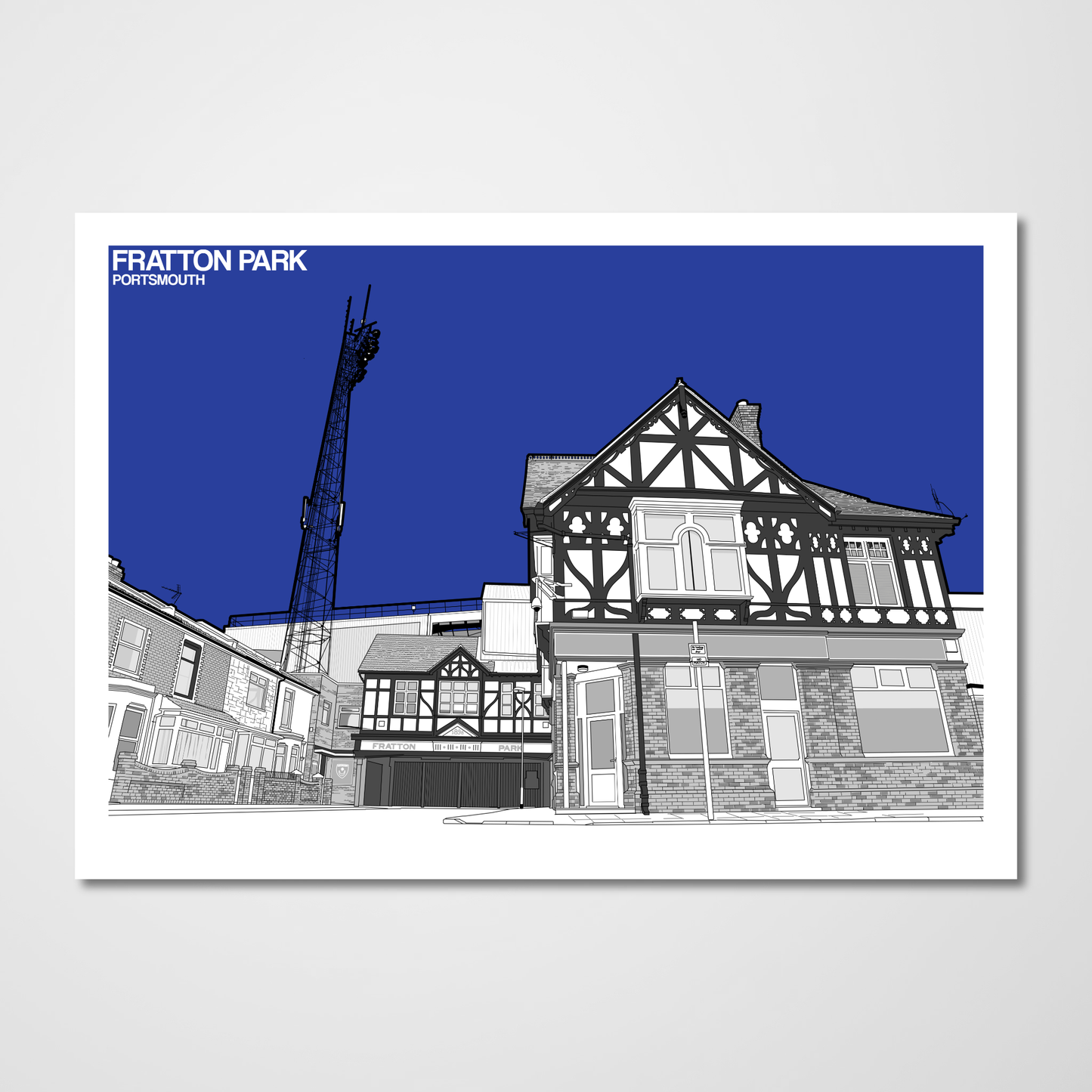Portsmouth FC Art Print of Fratton Park