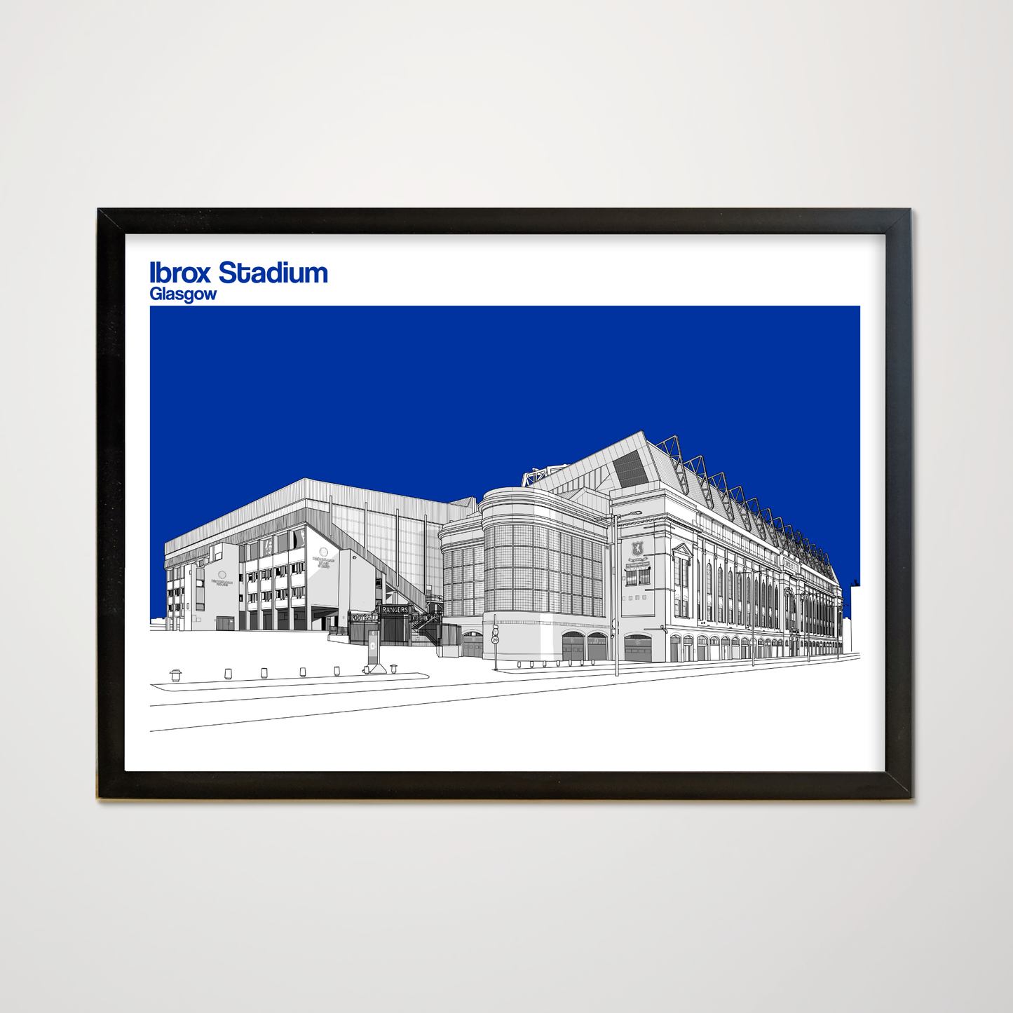 Glasgow Rangers FC Ibrox Stadium Art Print