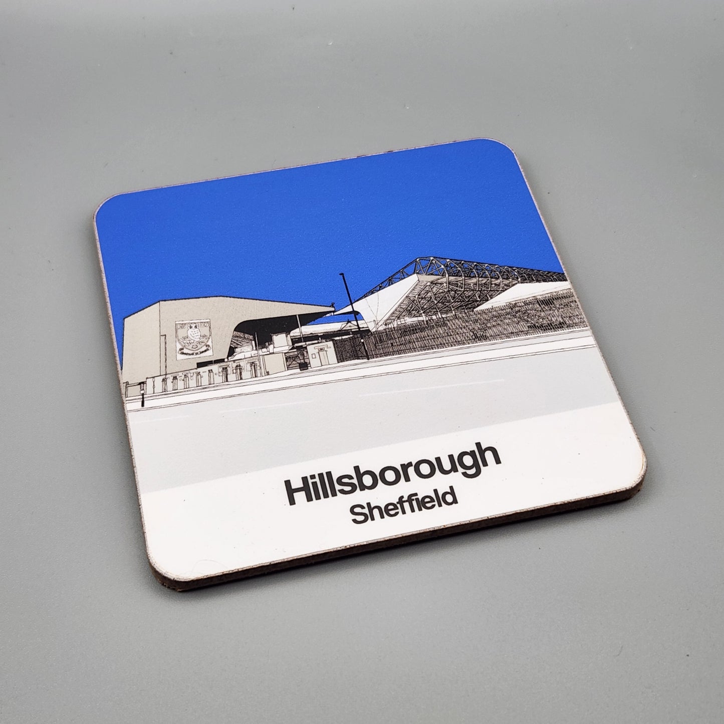 Sheffield Wednesday FC coaster of Hillsborough Stadium