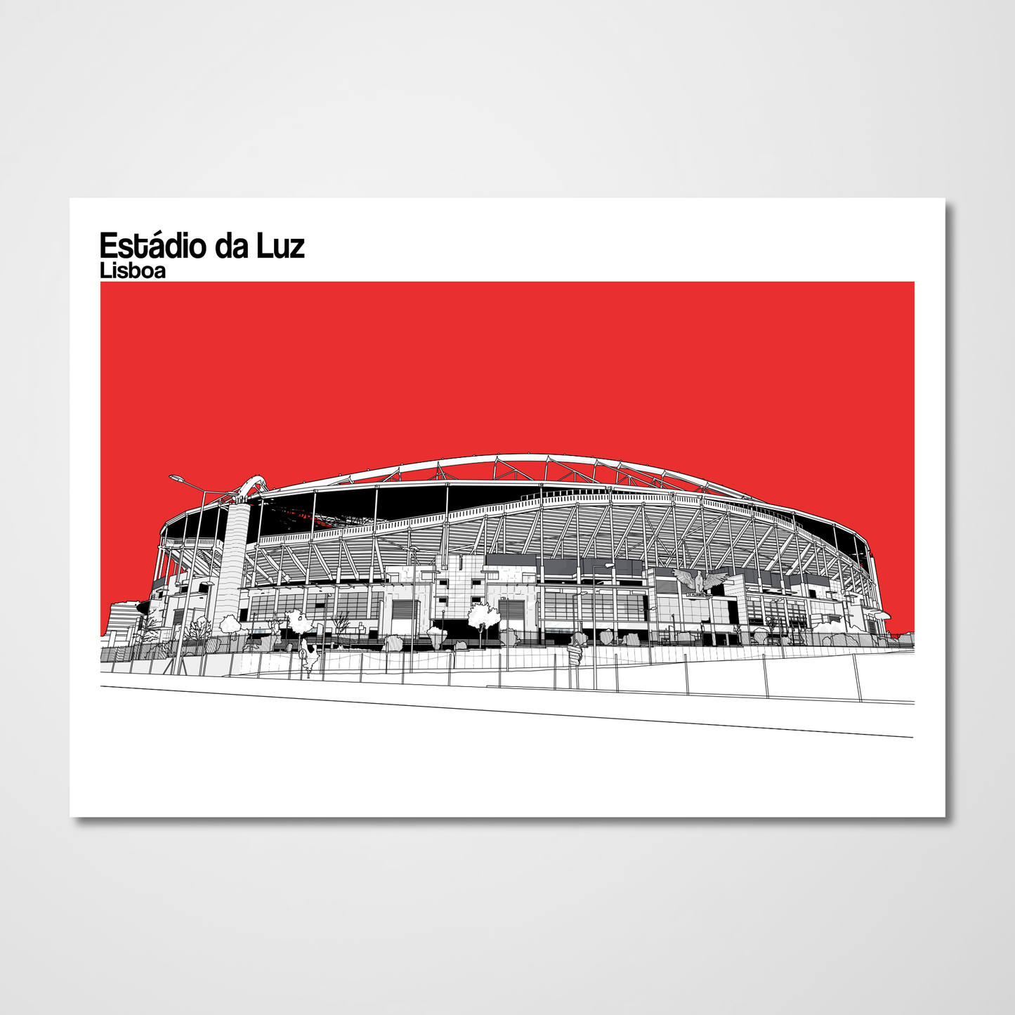 Benfica Art Print of Estádio da Luz, Lisbon