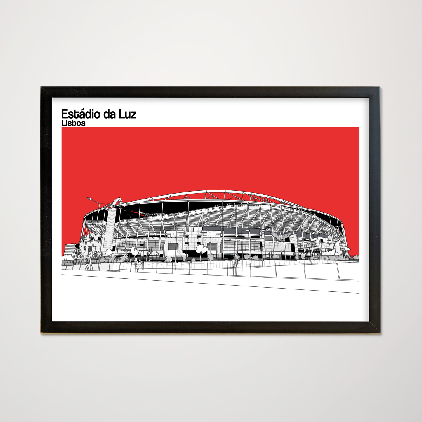 Benfica Art Print of Estádio da Luz, Lisbon
