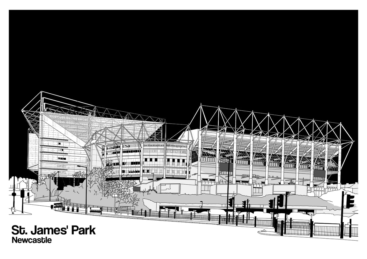 Newcastle United St. James' Park Prints (end of line)