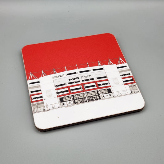 Stoke City coaster of Bet365 stadium