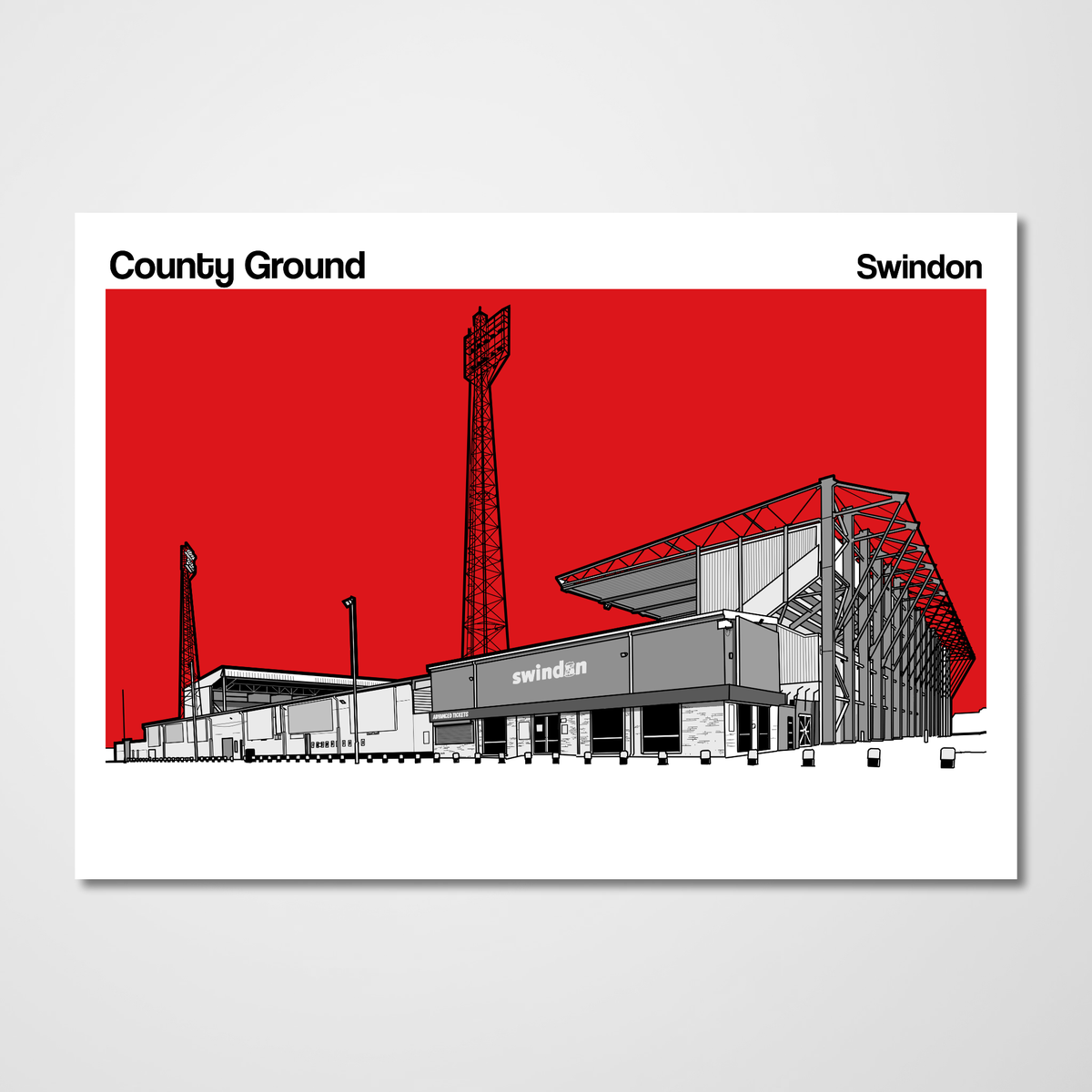 Swindon Town FC Prints of the County Ground
