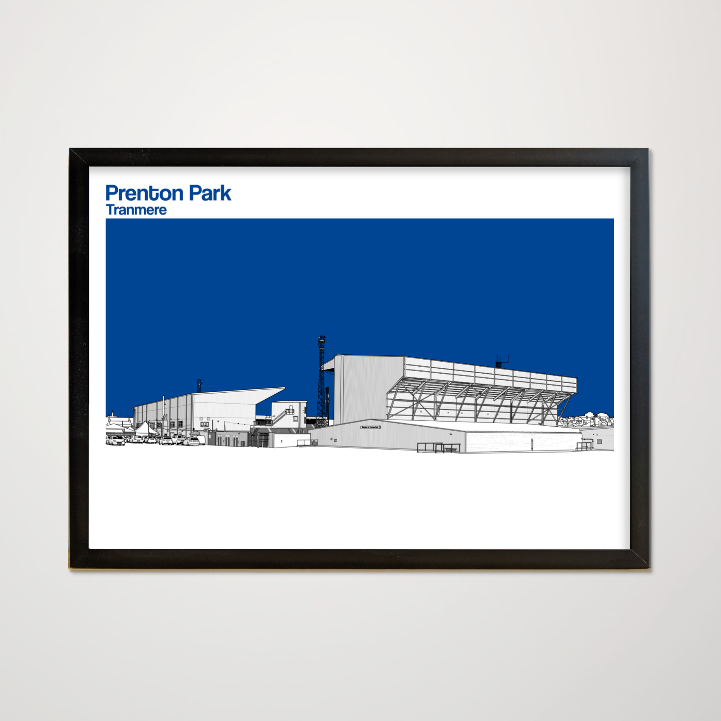 Tranmere Rovers FC Art Print of Prenton Park