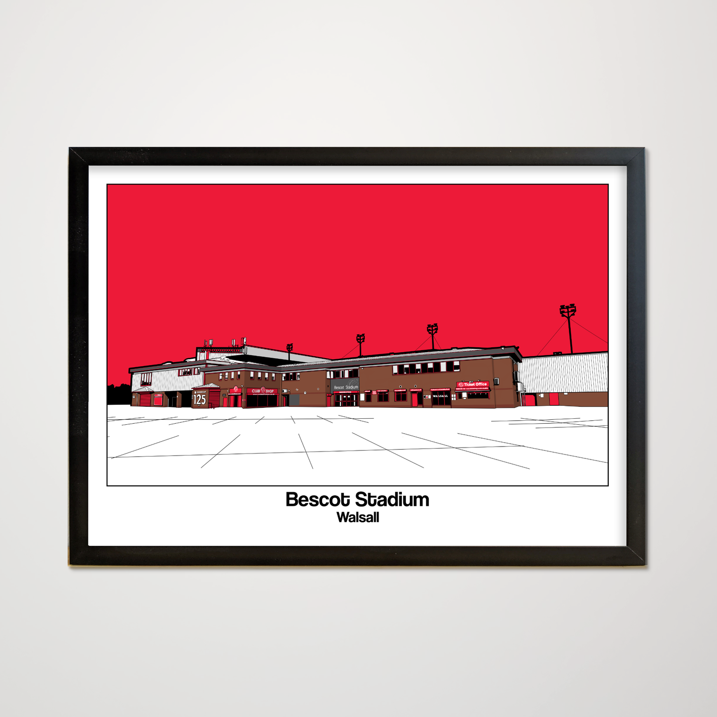 Walsall FC Art Print of Bescot Stadium