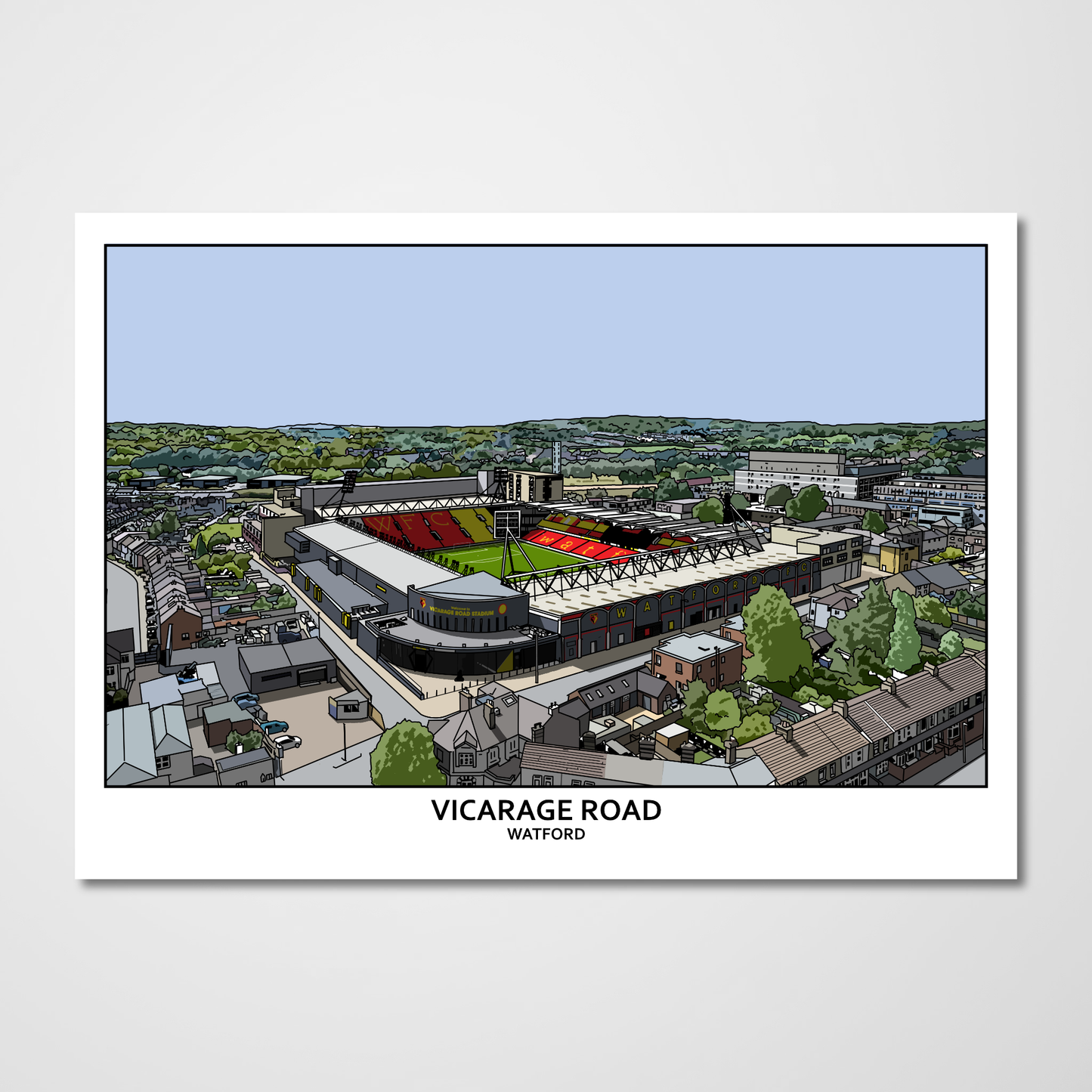 Watford FC Vicarage Road Art Print