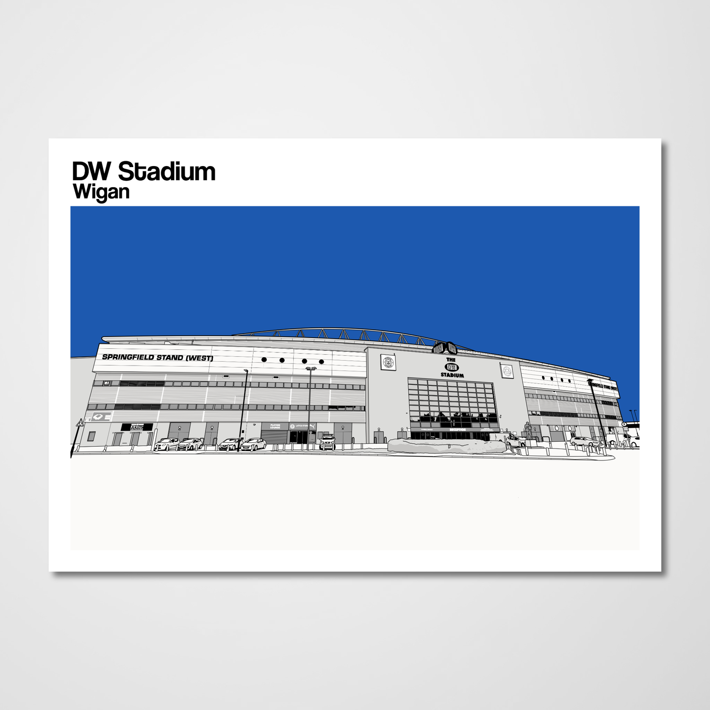 Wigan Athletic FC DW Stadium Art Print