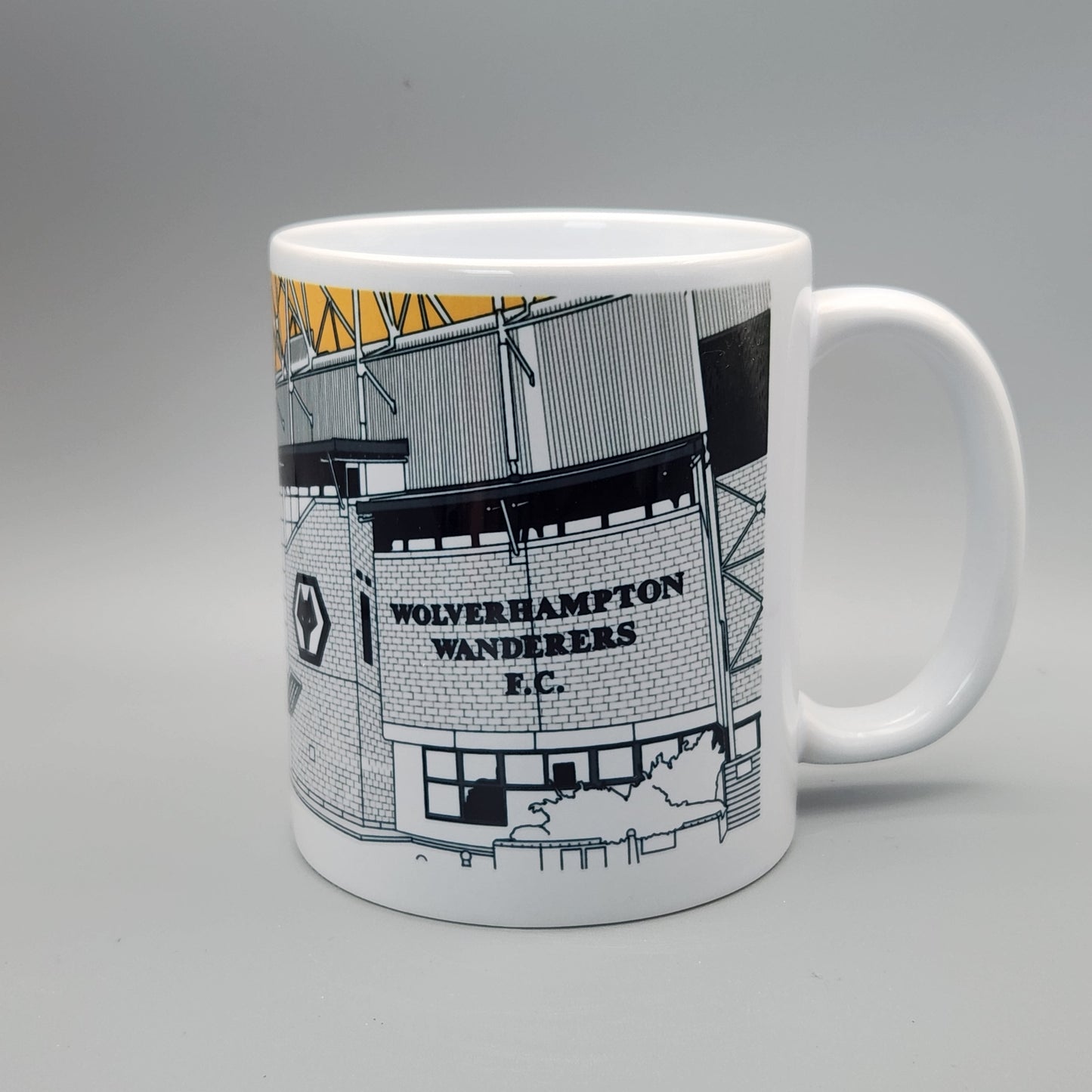 Wolverhampton Wanderers F.C Molineux Stadium Illustrated Mug,