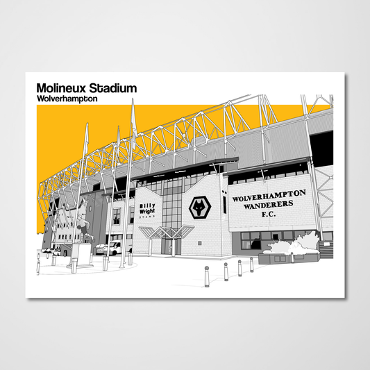 Wolverhampton Wanderers F.C Poster - Art Print of Molineux Stadium