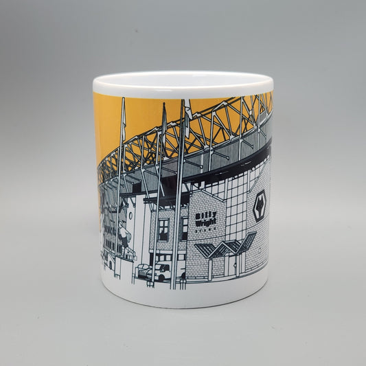 Wolverhampton Wanderers F.C Molineux Stadium Illustrated Mug,