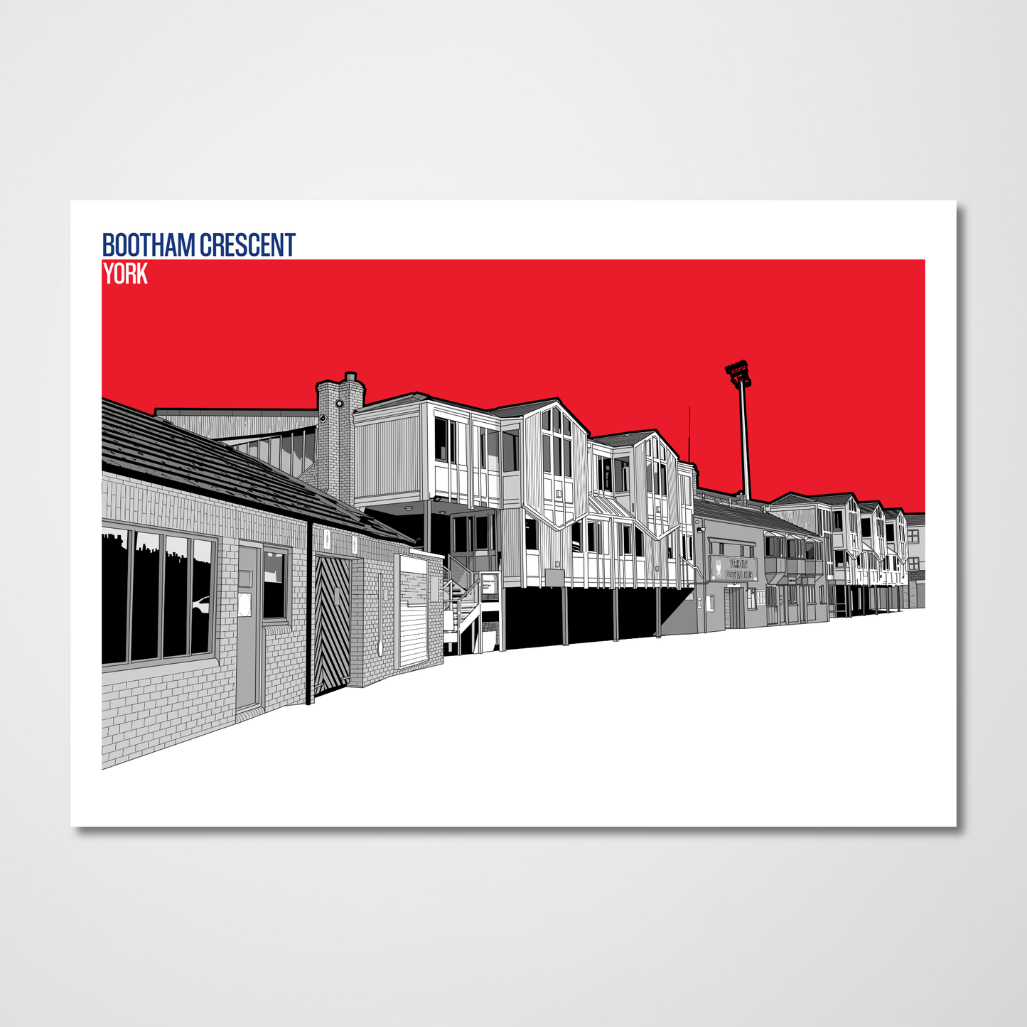 York City Art Print of Bootham Crescent
