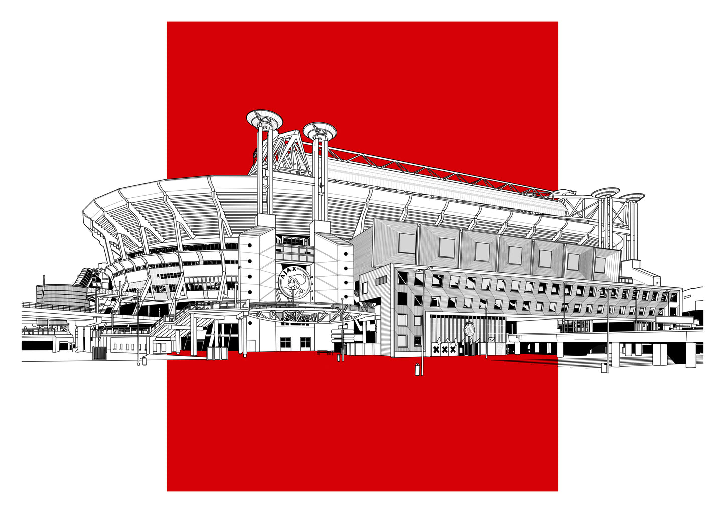 Ajax Art Print of Johan Cruijff Arena