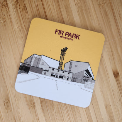 Motherwell FC coaster of Fir Park Stadium