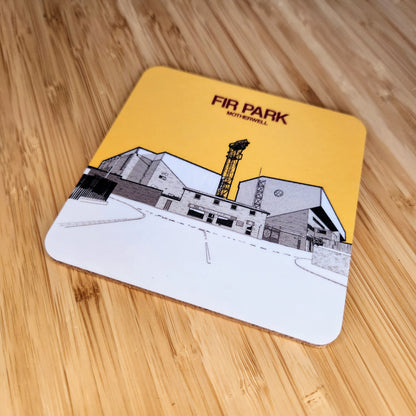 Motherwell FC coaster of Fir Park Stadium