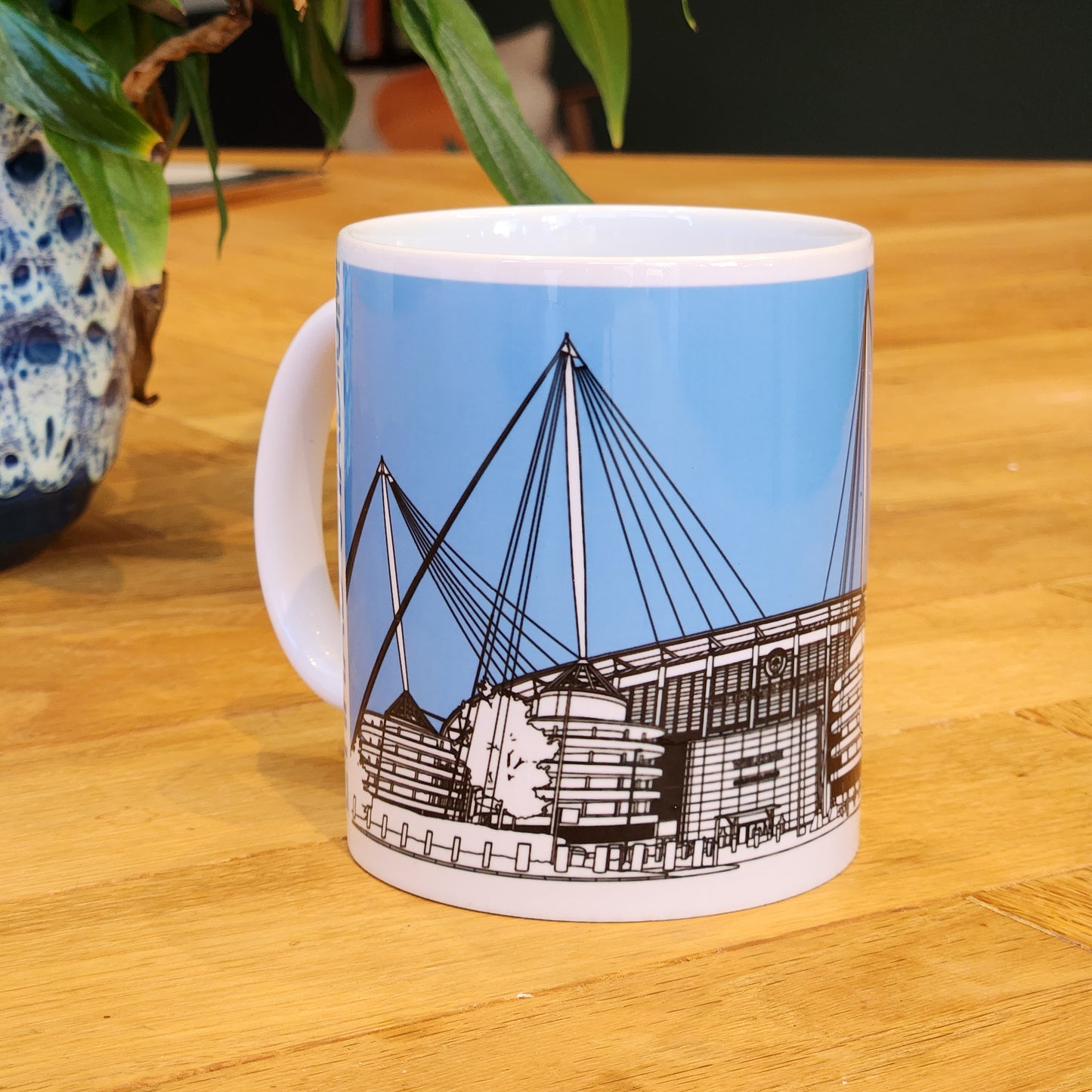 Manchester City FC, Etihad Stadium Illustrated Mug