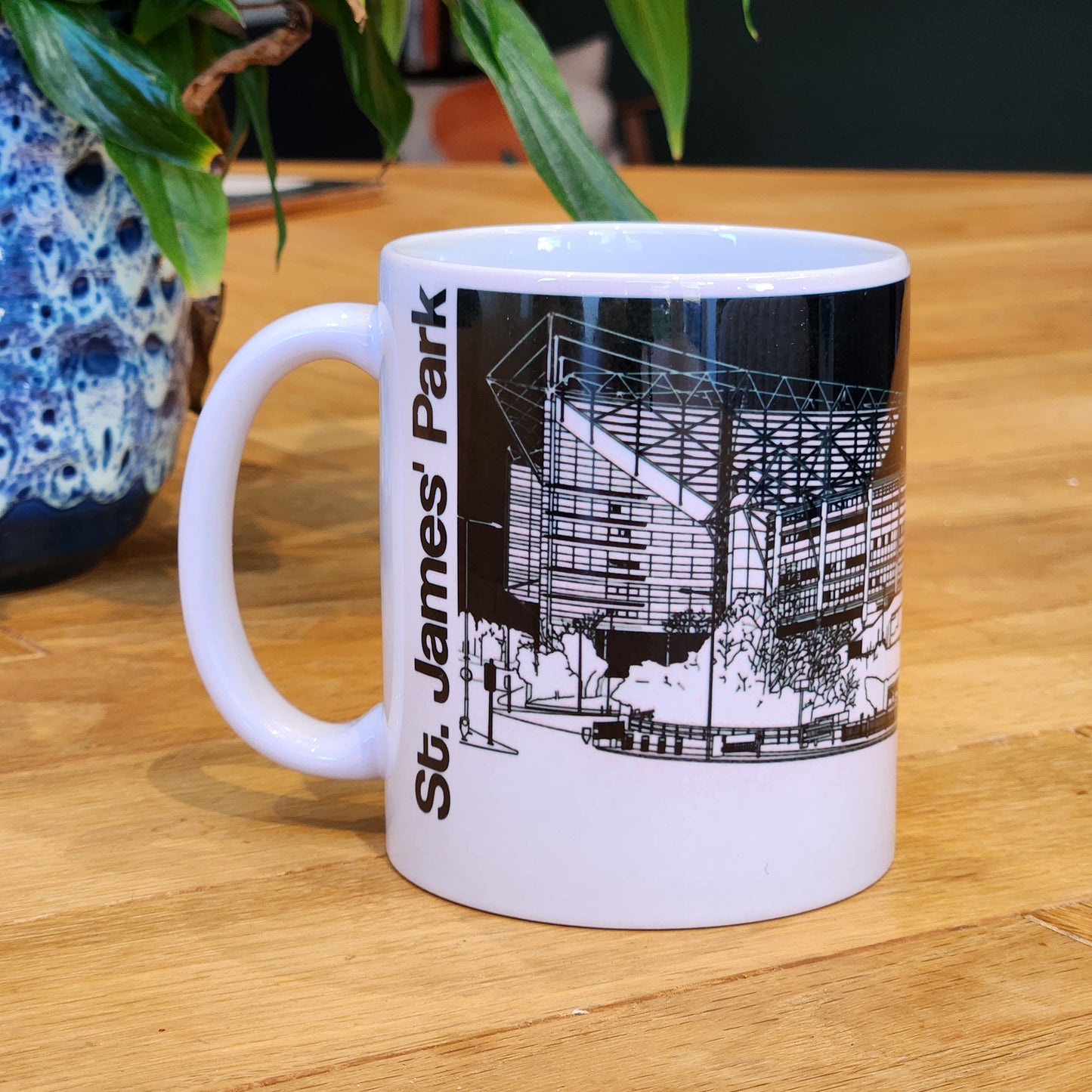 Newcastle United, St. James' Park Illustrated Mug