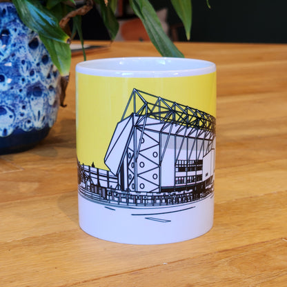 Leeds United Elland Road Illustrated Mug