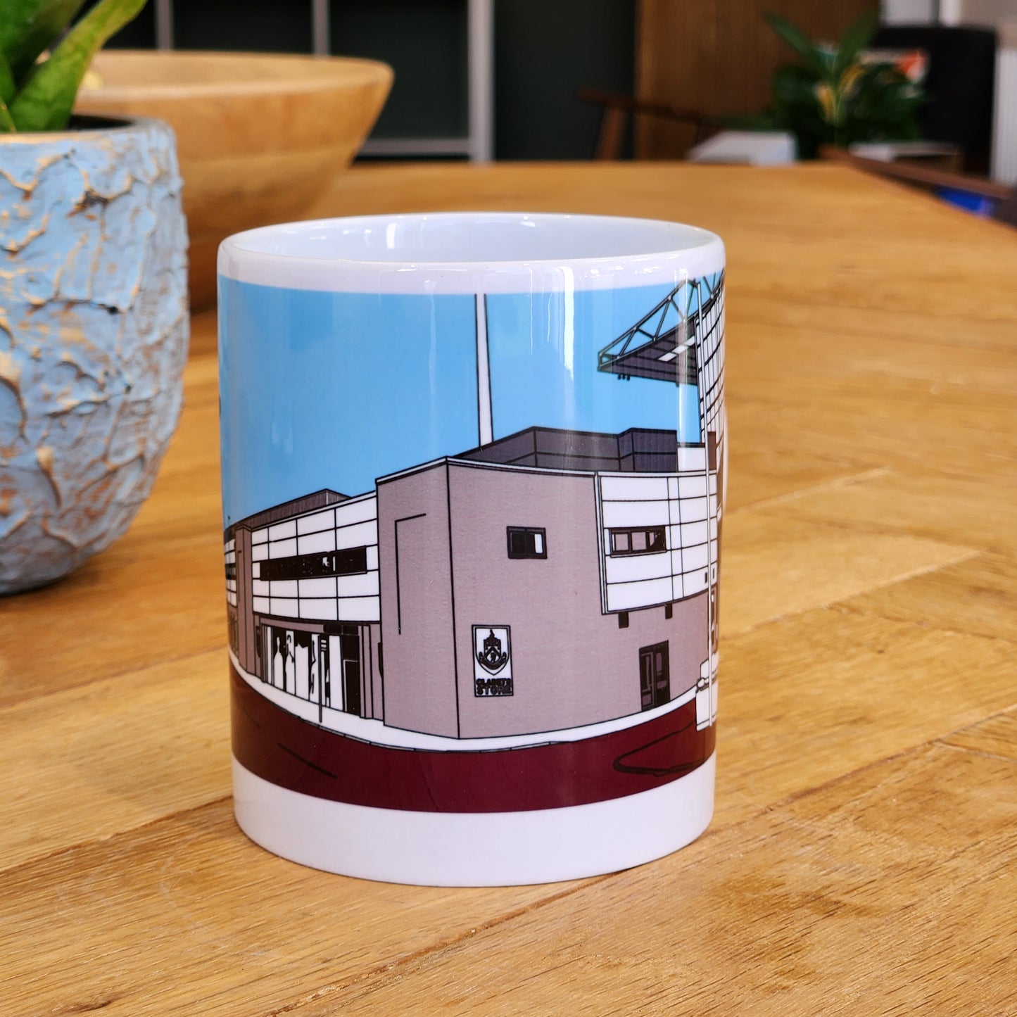 Burnley FC Turf Moor Illustrated Mug
