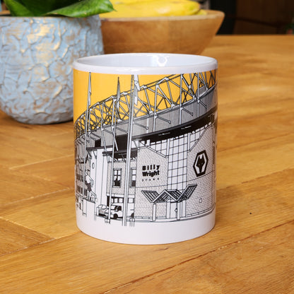 Wolverhampton Wanderers F.C Molineux Stadium Illustrated Mug,