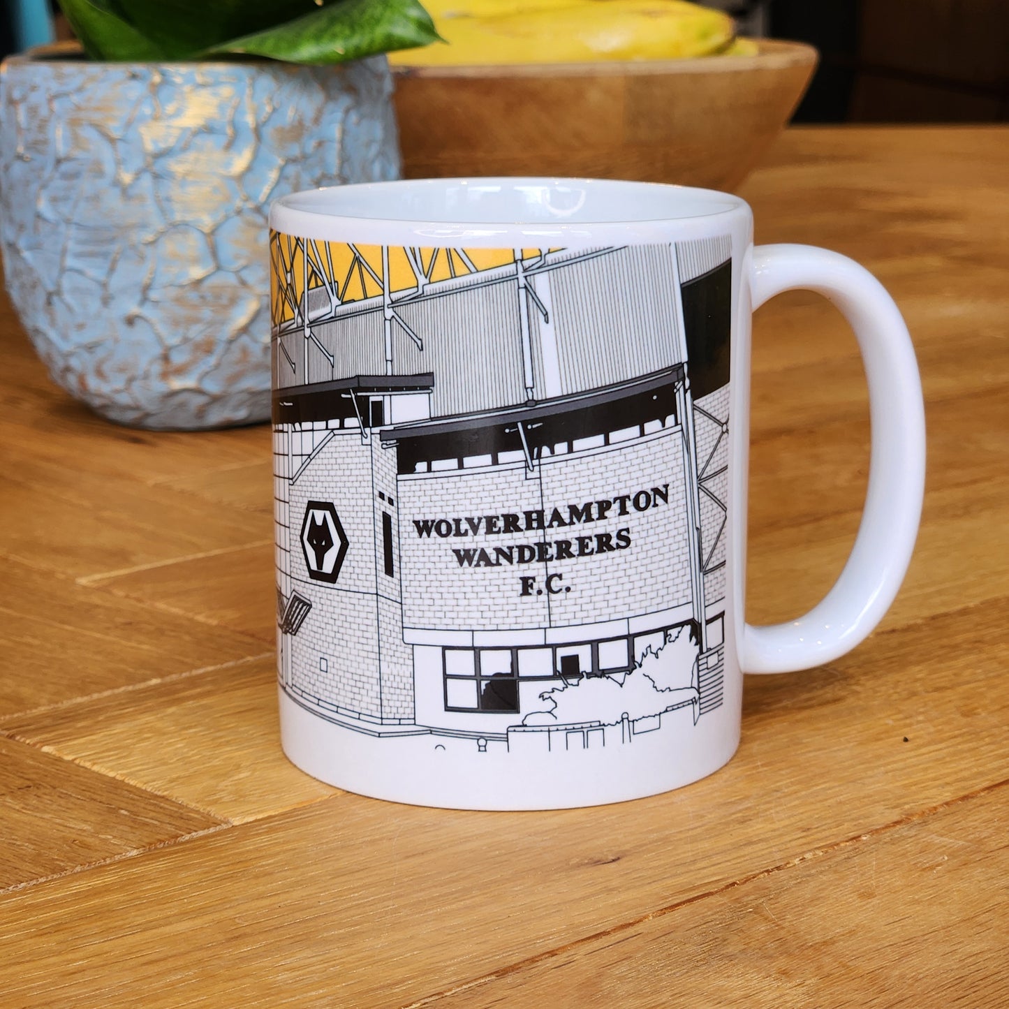 Wolverhampton Wanderers F.C Molineux Stadium Illustrated Mug,