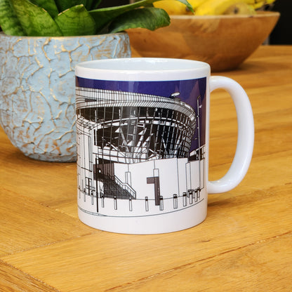 Tottenham Hotspur Stadium Illustrated Mug