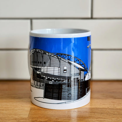 Huddersfield Town, Kirklees Stadium AKA John Smith's Stadium Illustrated Mug