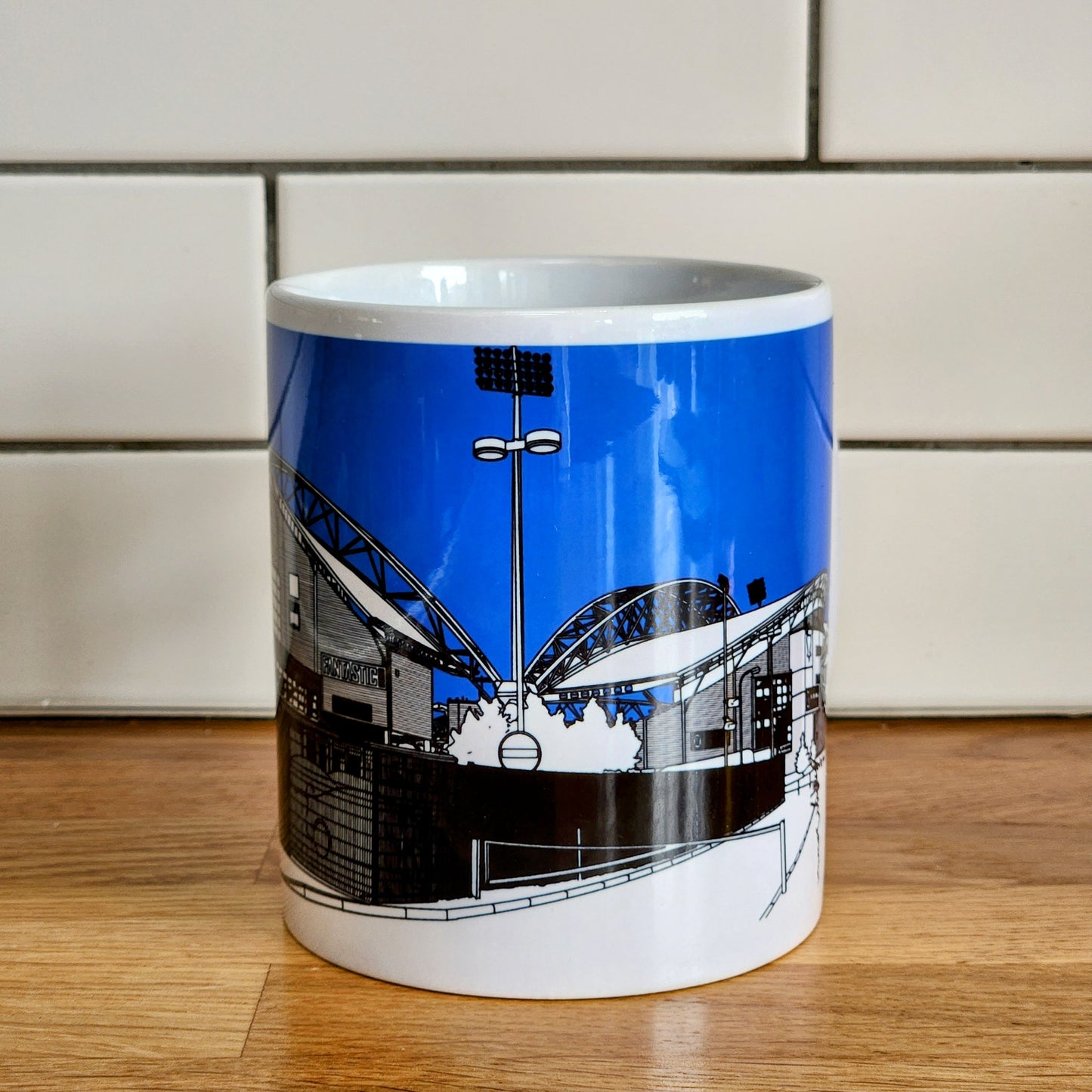 Huddersfield Town, Kirklees Stadium AKA John Smith's Stadium Illustrated Mug