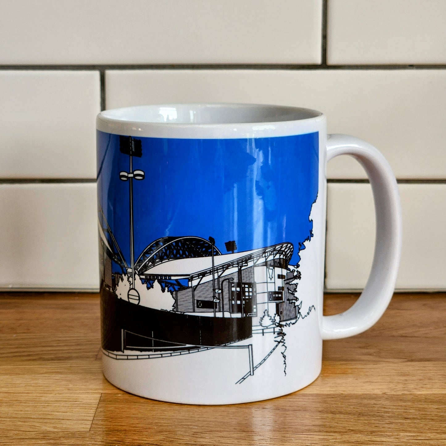 Huddersfield Town, Kirklees Stadium AKA John Smith's Stadium Illustrated Mug