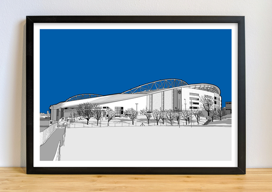 Brighton & Hove Albion F.C. Art Print of Amex Stadium