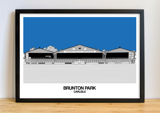 Carlisle United F.C. Art Print of Brunton Park