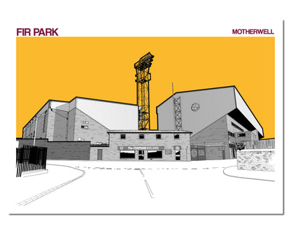 Motherwell FC Fir Park Stadium Art Print