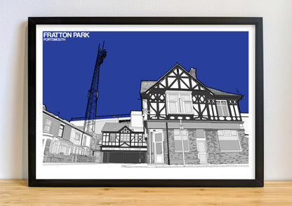 Portsmouth FC Art Print of Fratton Park