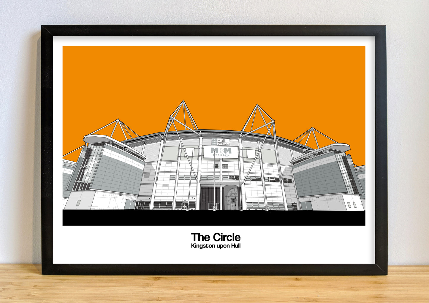 Hull City Art print of The Circle (MKM Stadium)