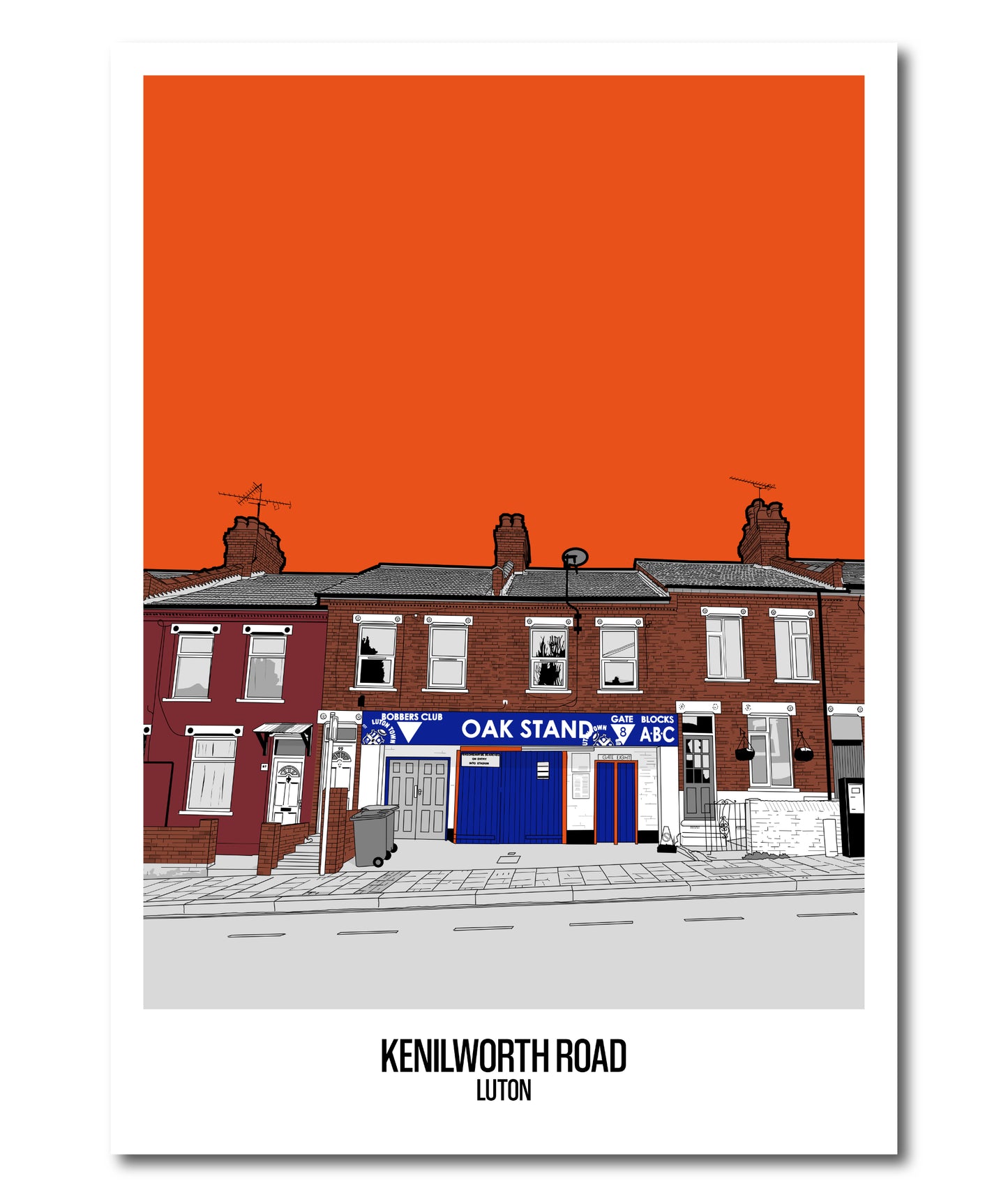 Luton Town FC Art Print of Kenilworth Road