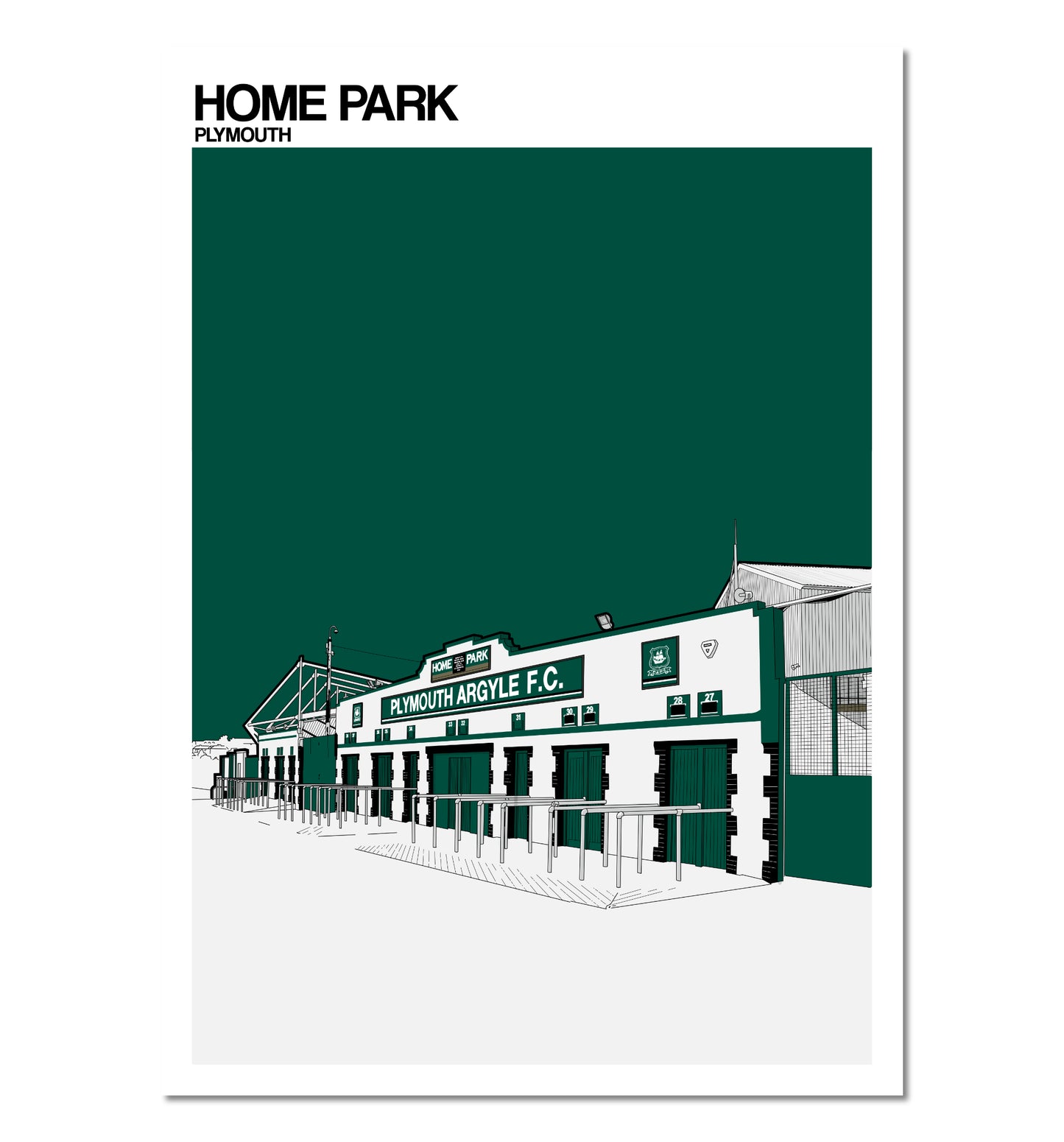 Plymouth Argyle F.C. Home Park Art Print