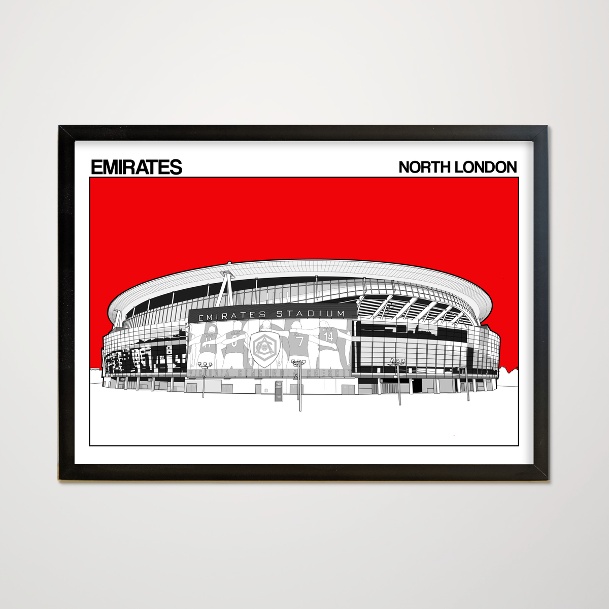Arsenal FC Art Print of Emirates Stadium