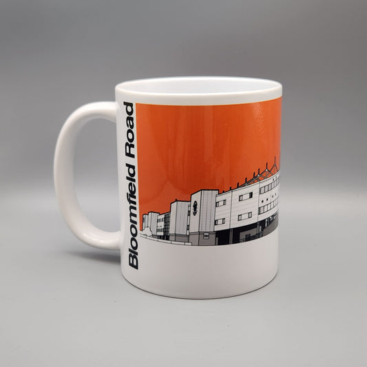 Blackpool FC Bloomfield Road Illustrated Mug