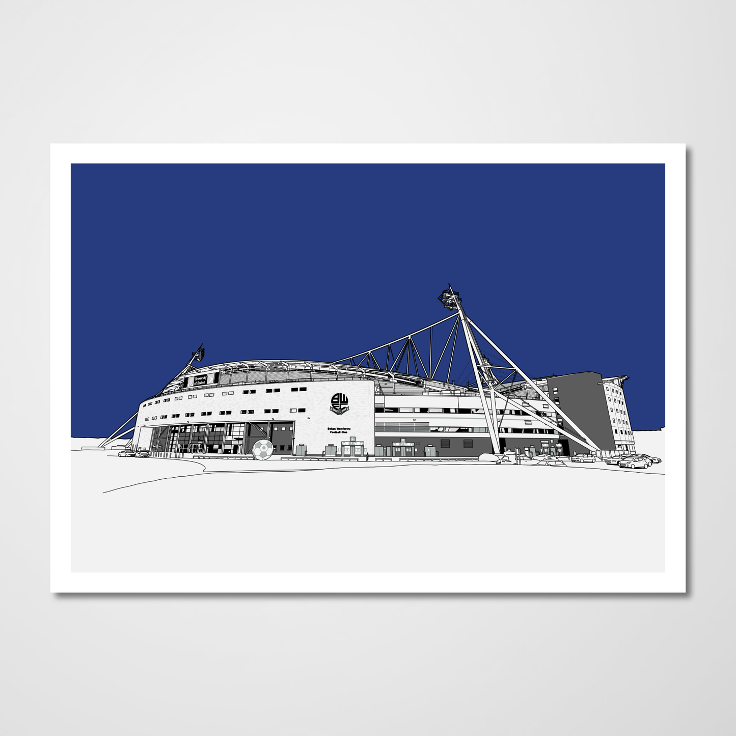 Bolton Wanderers Art Print of University of Bolton Stadium