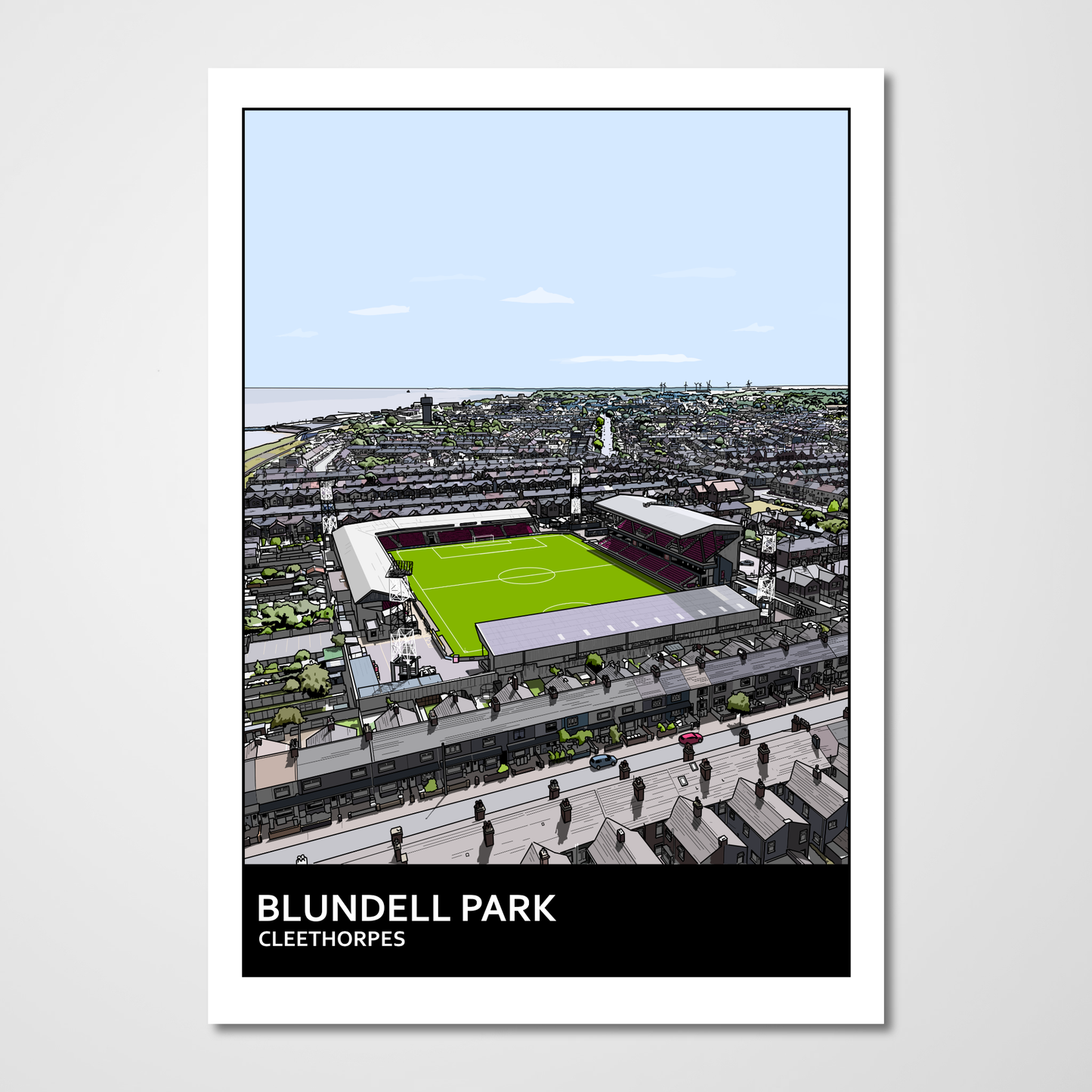 Grimsby Town FC Art Print of Blundell Park