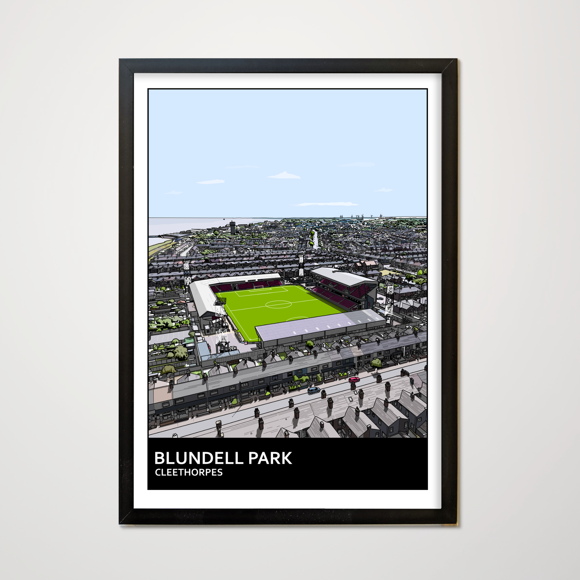 Grimsby Town FC Art Print of Blundell Park