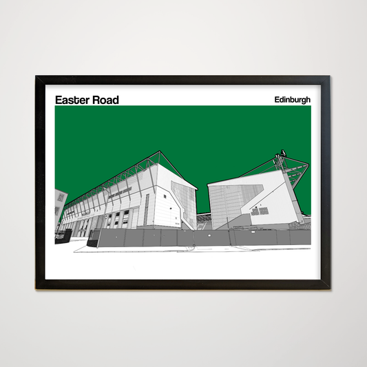 Hibernian F.C. Art Print of Easter Road