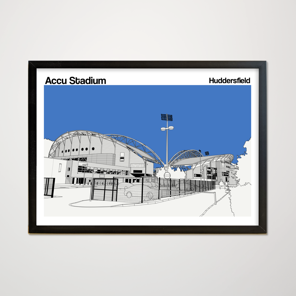 Huddersfield Town Art Print of Accu Stadium