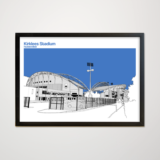 Huddersfield Town Art Print of Kirklees Stadium AKA John Smith's Stadium