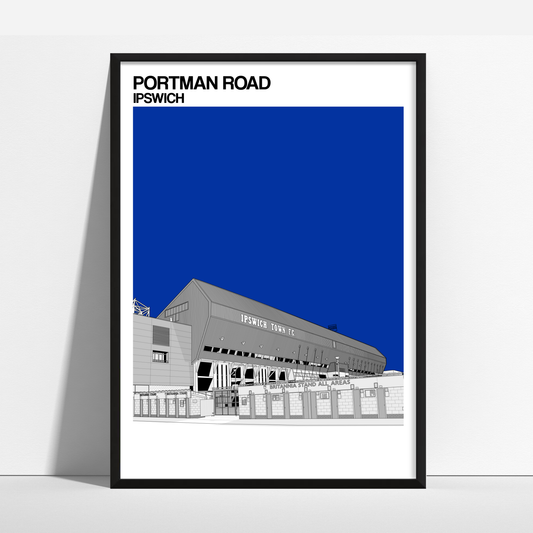 Ipswich Town FC Art Print of Portman Road