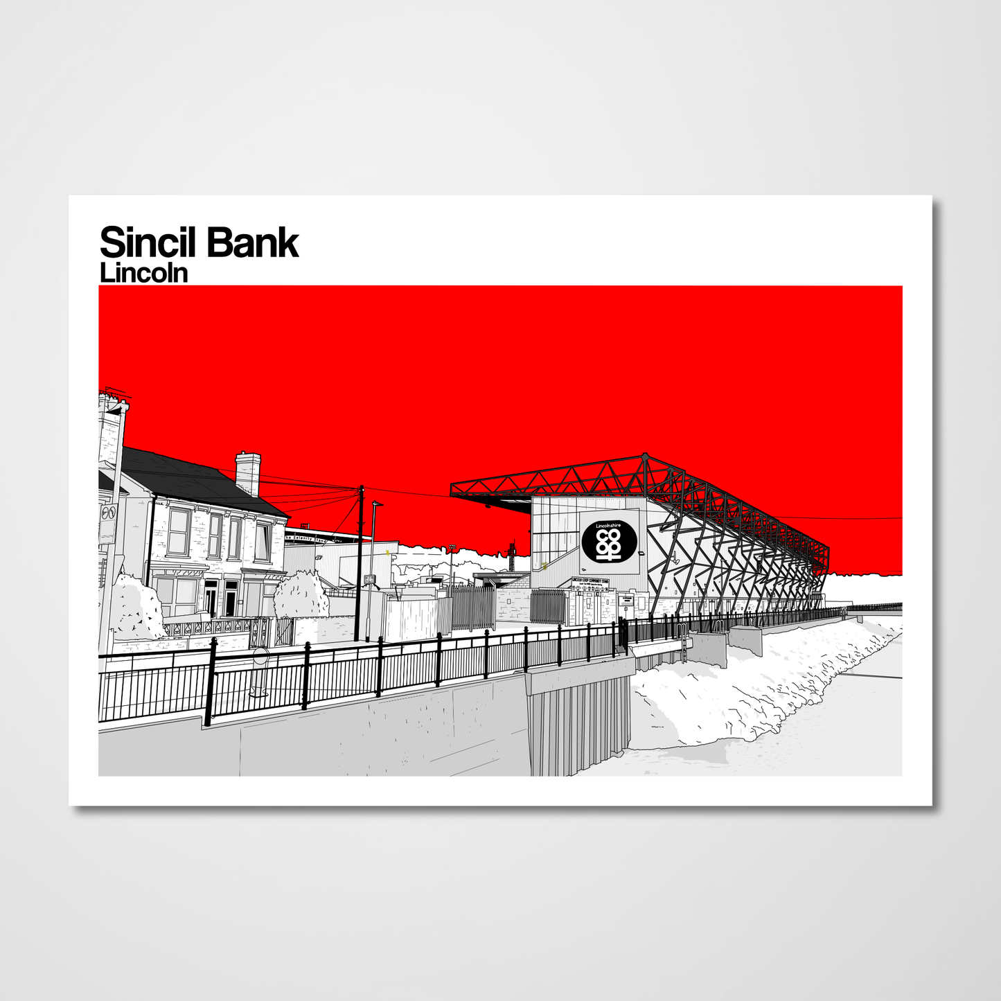 Lincoln City FC Art Print of Sincil Bank